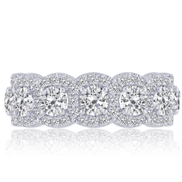 2.00CT HALO DIAMOND BAND
