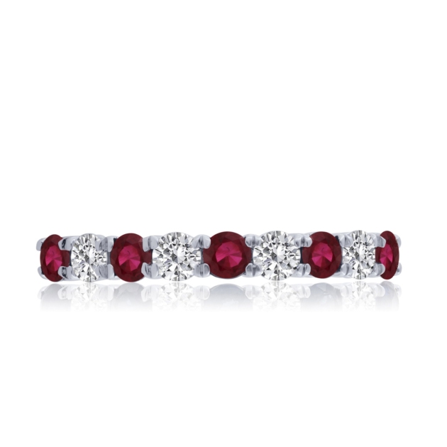 0.33CT RUBY & DIAMOND BAND