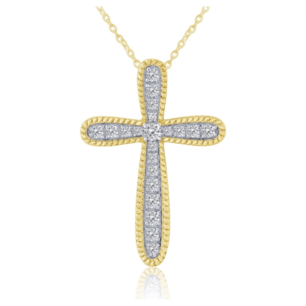 0.50CT DIAMOND CROSS PENDANT