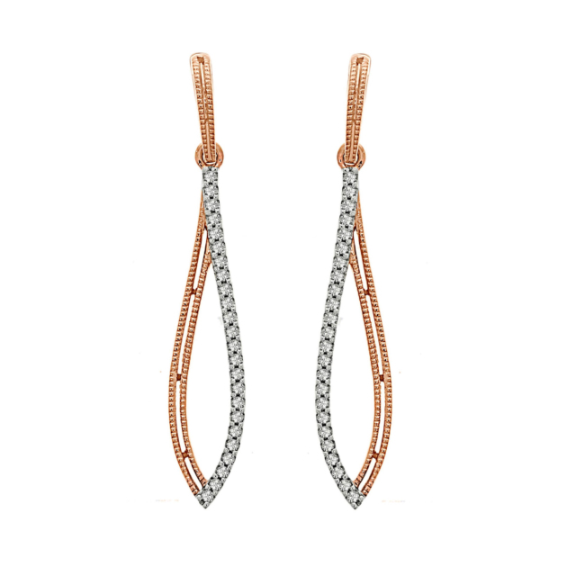 0.20CT DIAMOND DROP EARRINGS