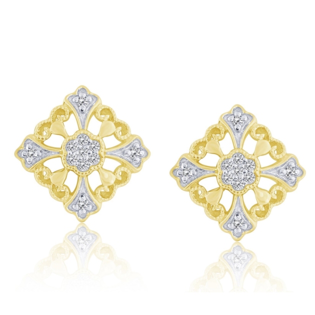 0.10CT DIAMOND FASHION STUD EARRINGS