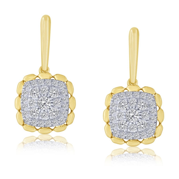 0.75CT COMPOSITE DIAMOND EARRINGS