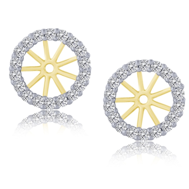 0.50CT PINWHEEL EARRINGS JACKETS