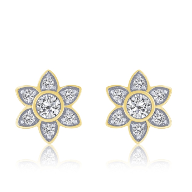 0.33CT DIAMOND FASHION STUD EARRINGS