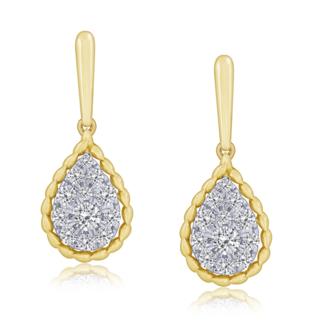 0.75CT COMPOSITE DIAMOND EARRINGS