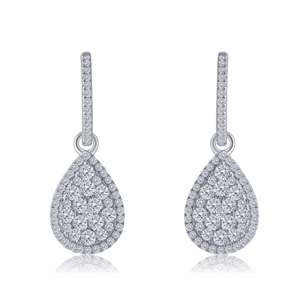 0.75CT COMPOSITE DIAMOND EARRINGS