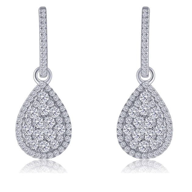 1.40CT COMPOSITE DIAMOND EARRINGS