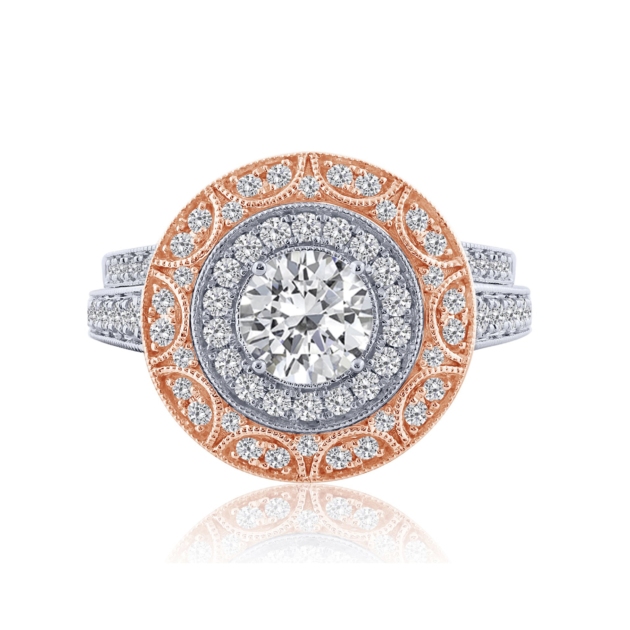 0.75CT TWO TONE SEMI - MOUNT