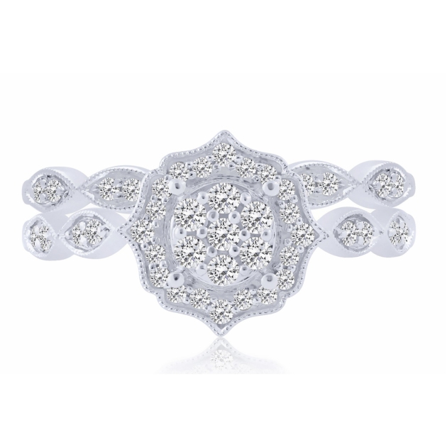 0.38CT PETITE WEDDING SET