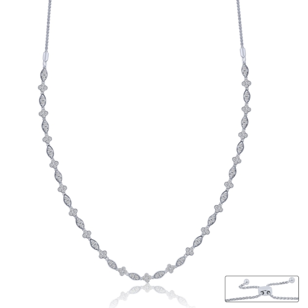 1.50CT DIAMOND BOLO NECKLACE
