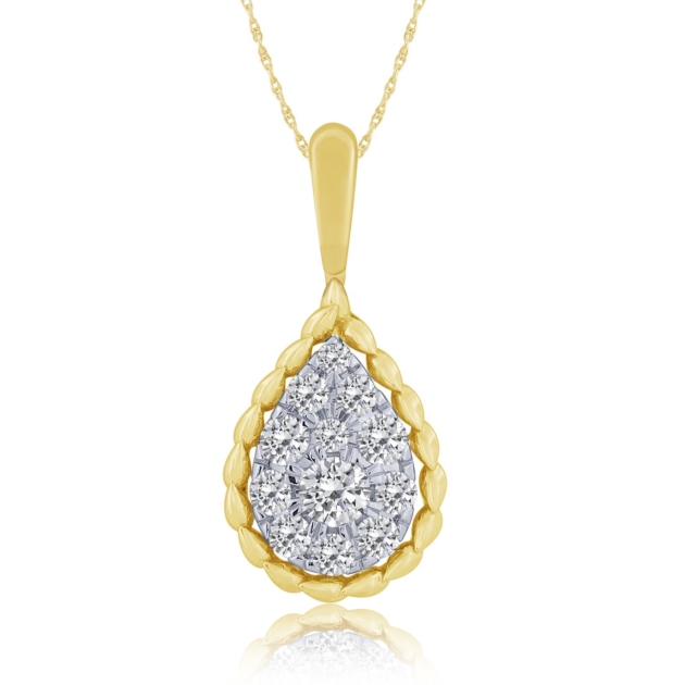 0.39CT COMPOSITE DIAMOND PENDANT