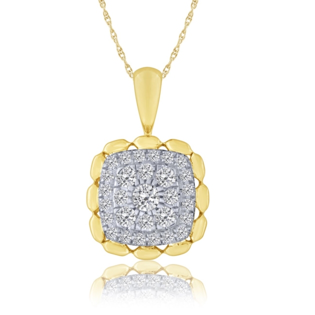 0.39CT COMPOSITE DIAMOND PENDANT