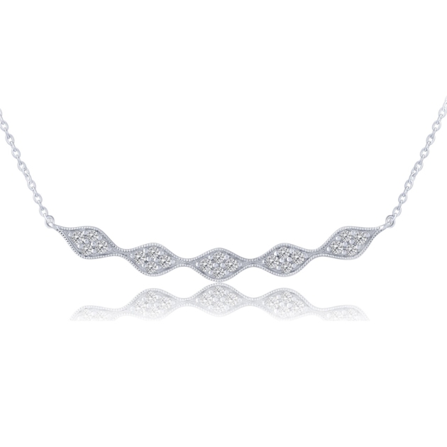 0.25CT DIAMOND BAR PENDANT