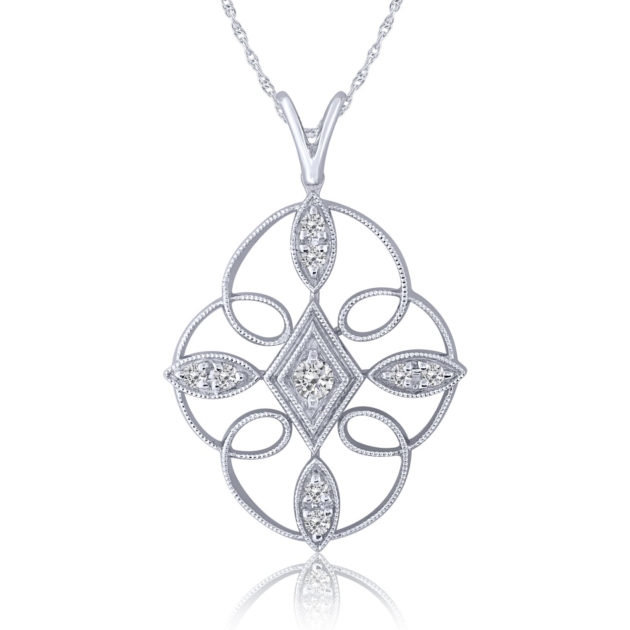 0.15CT VINTAGE DIAMOND PENDANT