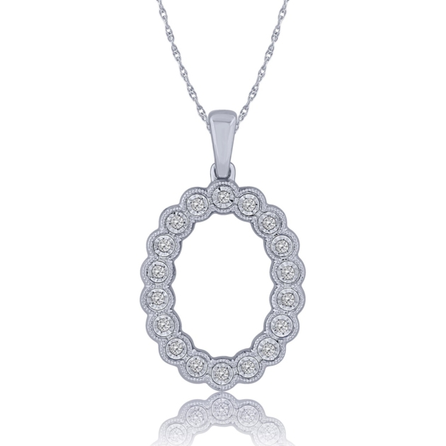0.12CT DIAMOND FASHION PENDANT