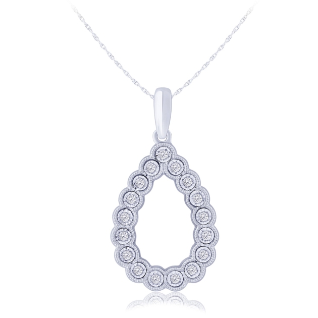 0.12CT DIAMOND FASHION PENDANT
