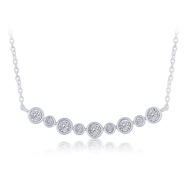 0.25CT DIAMOND BAR PENDANT