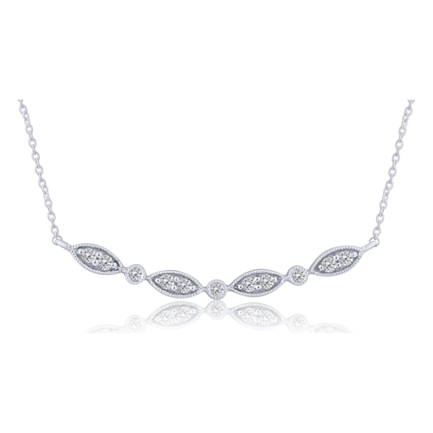 0.16CT DIAMOND BAR PENDANT