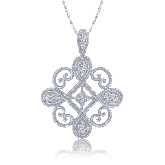 0.10CT VINTAGE DIAMOND PENDANT