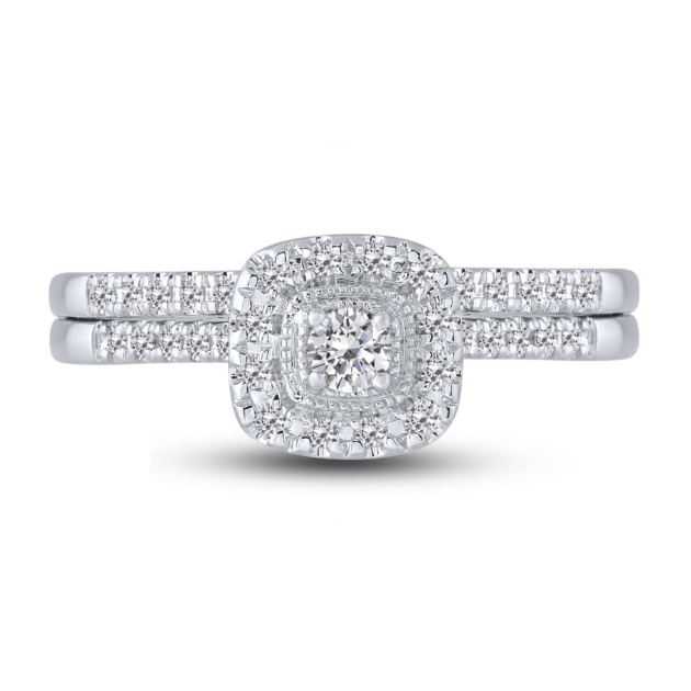 0.33CT PETITE WEDDING SET