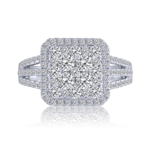 1.36CT COMPOSITE DIAMOND RING