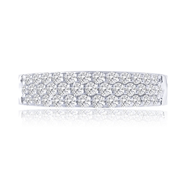 0.50CT THREE ROW DIAMOND BAND