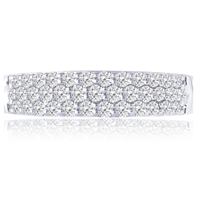 1.00CT THREE ROW DIAMOND BAND