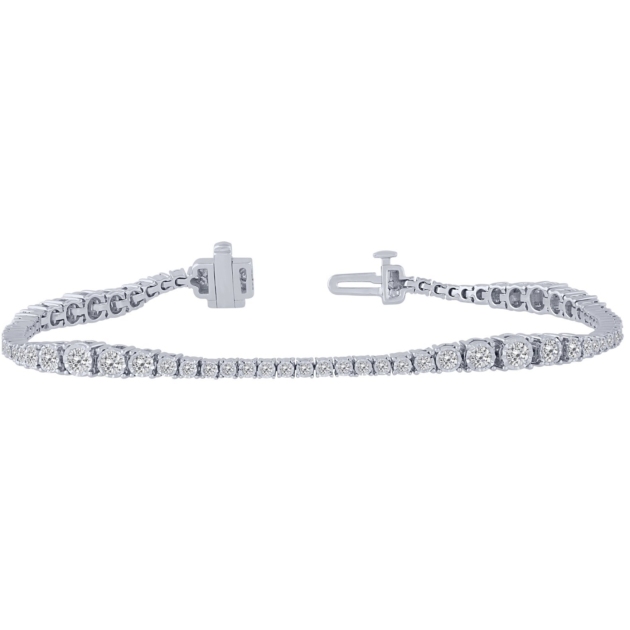 1.50CT GRADUATED DIAMOND BRACELET