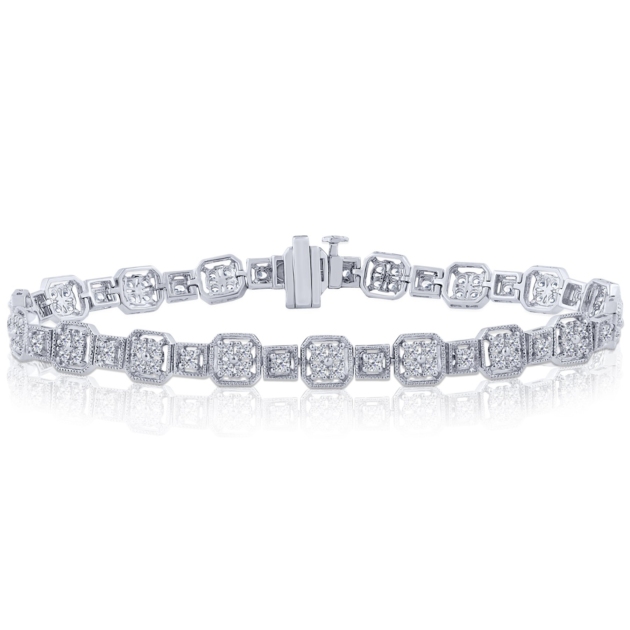 2.00CT VINTAGE DIAMOND BRACELET