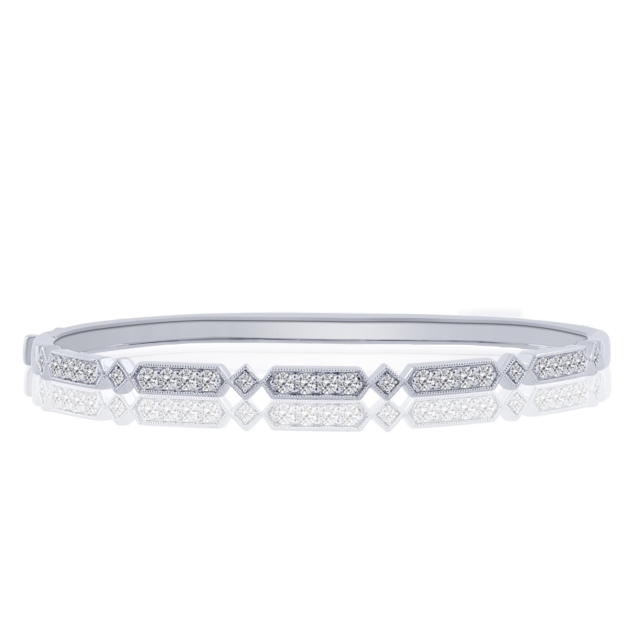 1.00CT VINTAGE BANGLE BRACELET