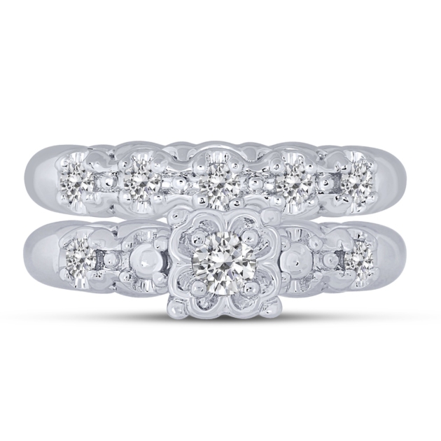 0.48CT TRADITIONAL WEDDING SET