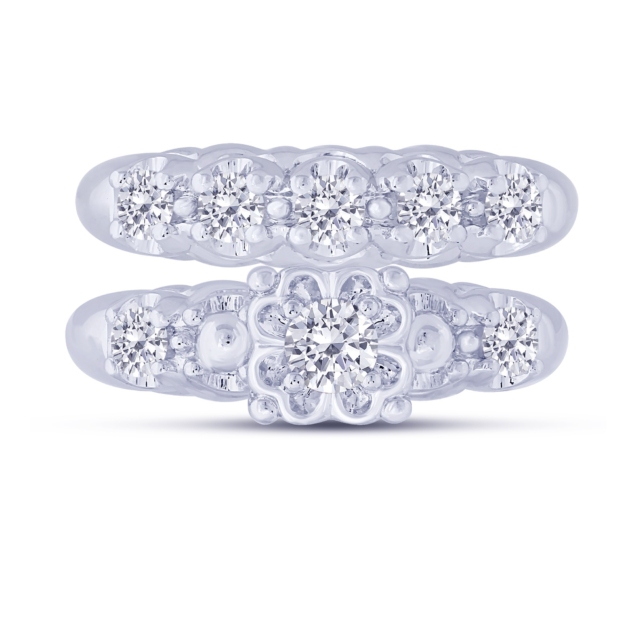 1.02CT TRADITIONAL WEDDING SET