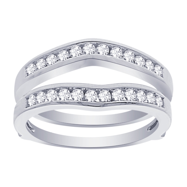 0.45CT CHANNEL SET RING GUARD